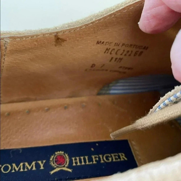 Tommy Hilfiger‎ men’s 11M tan suede Oxford shoes main image 4